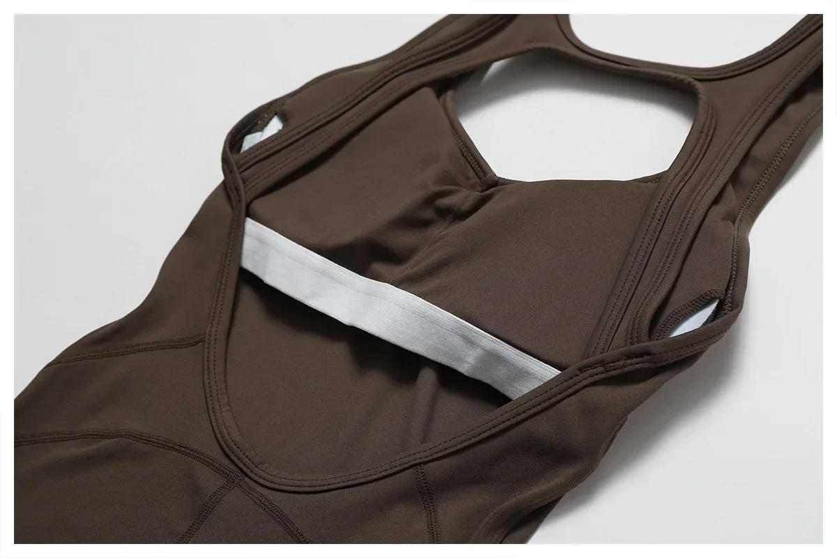 Женские спортивные комбинезоны QYJNG белые черные коричневые