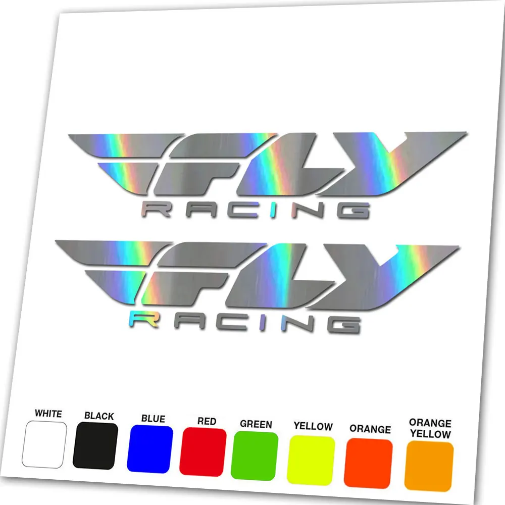 Для FLY Racing виниловая наклейка с логотипом графика Мотокросс гоночный квадроцикл (x2) пара/выбрать размер
