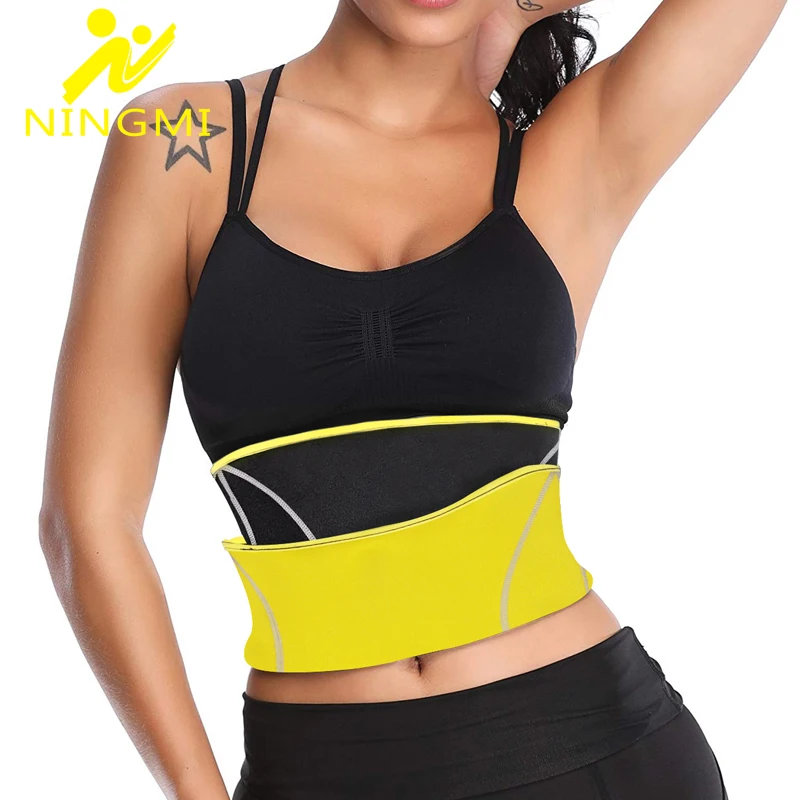 

NINGMI Waist Trainer for Women Body Shaper Hot Sweat Belt Fitness Lose Weight Waist Trimmer Workout Waist Corset Faja Reductora