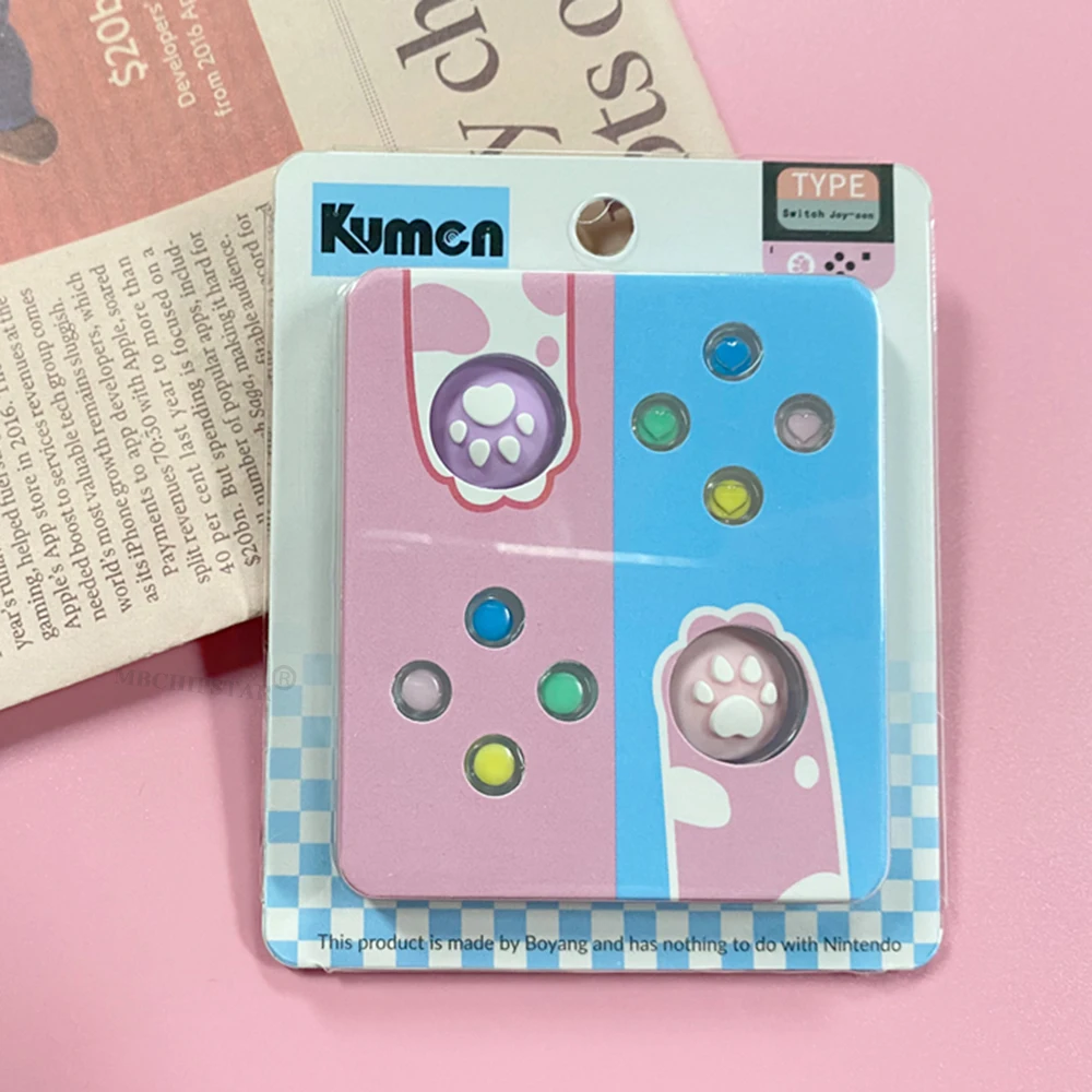 

ABXY кристаллическая Кнопка джойстика для кнопок, Стик для большого пальца, замена крышки, ремонт, чехол для контроллера Nintendo Switch Oled