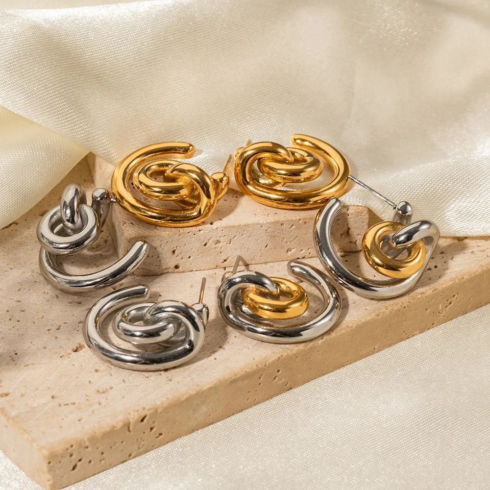 

Grier 2023, Простые Модные простые серьги в виде линий, титановая сталь, Ins, женские серьги, ежедневные подарки