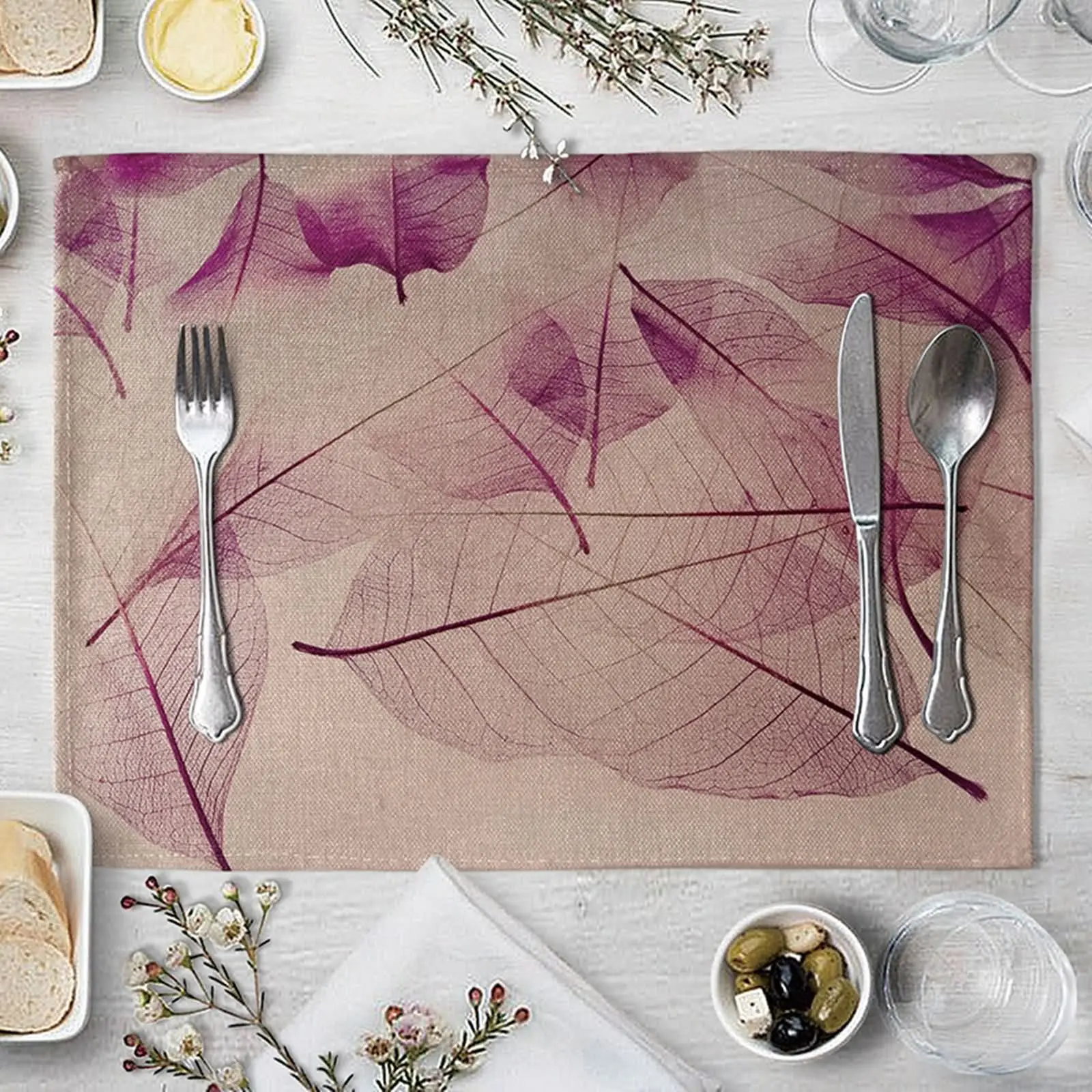 

Большие прозрачные салфетки, винтажные фиолетовые салфетки, хлопковые льняные салфетки для обеденного стола, набор квадратных салфеток
