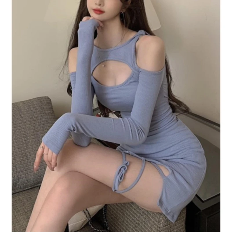 

Женское короткое платье на завязках, элегантное облегающее белое платье с длинным рукавом и вырезами, модель 2023 на лето, 27718