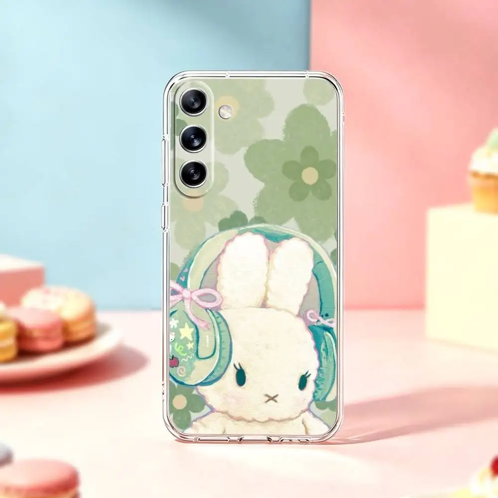 Фото Чехол для телефона C-Cute Rabbit M-Miffy для Samsung Galaxy A91,80,73,72,71,53,52,32,31,22,21s,20, прозрачный мягкий чехол №2
