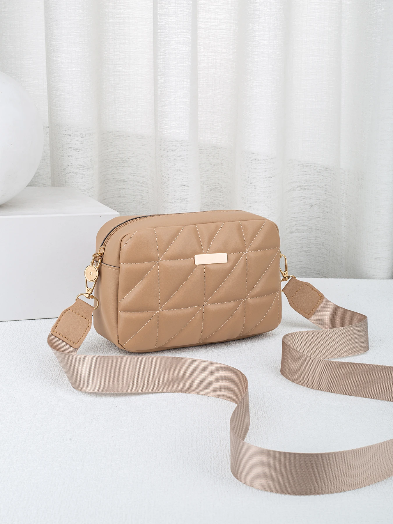 Модная Сумка Через Плечо С Вышивкой Женская Повседневная Маленькая Квадратная