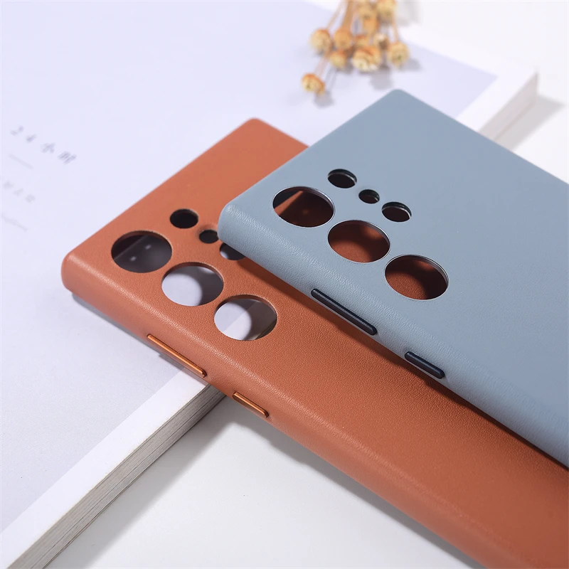 Оригинальный чехол для Samsung Galaxy S24 Ultra S24U 5G Magsafe S24Ultra роскошный кожаный с полной