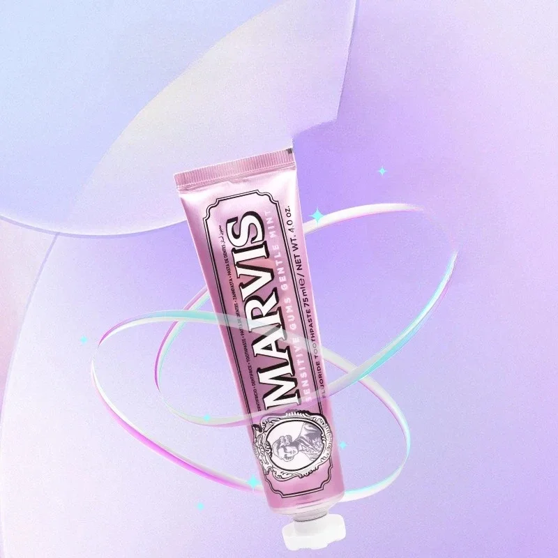 75 мл итальянская оригинальная зубная паста Marvis отбеливающая мята освежает