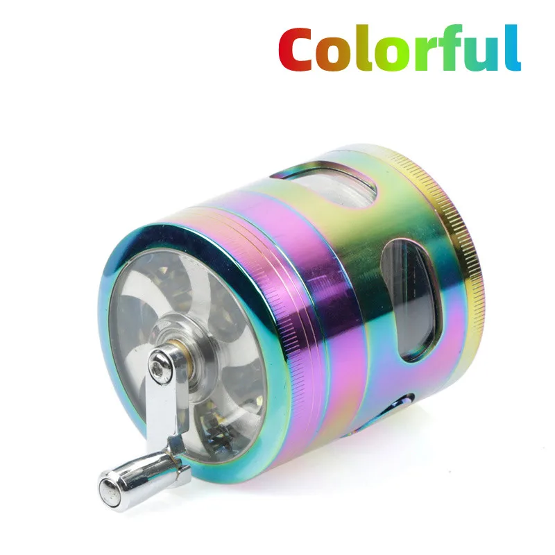 Металлическая мельница для специй с ручкой 4-х слойная 2 5 дюйма выдвижным ящиком