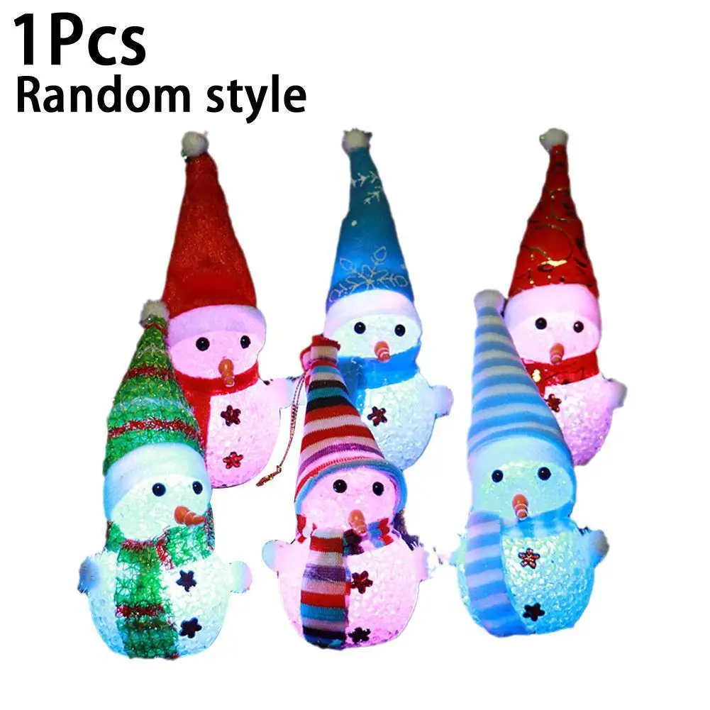 

Light Up Christmas Decoration Glitter Reindeer Snowman Lamp Post Tree Cones Christmas Crystal Lamp Nightlight Christmas Decor