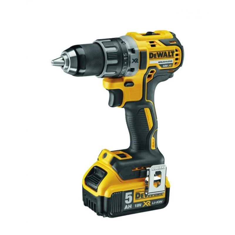 Дрель-шуруповерт аккумуляторная DeWalt DCD791P2 (2 Li-Ion батареи напряжение 18В 2 скорости