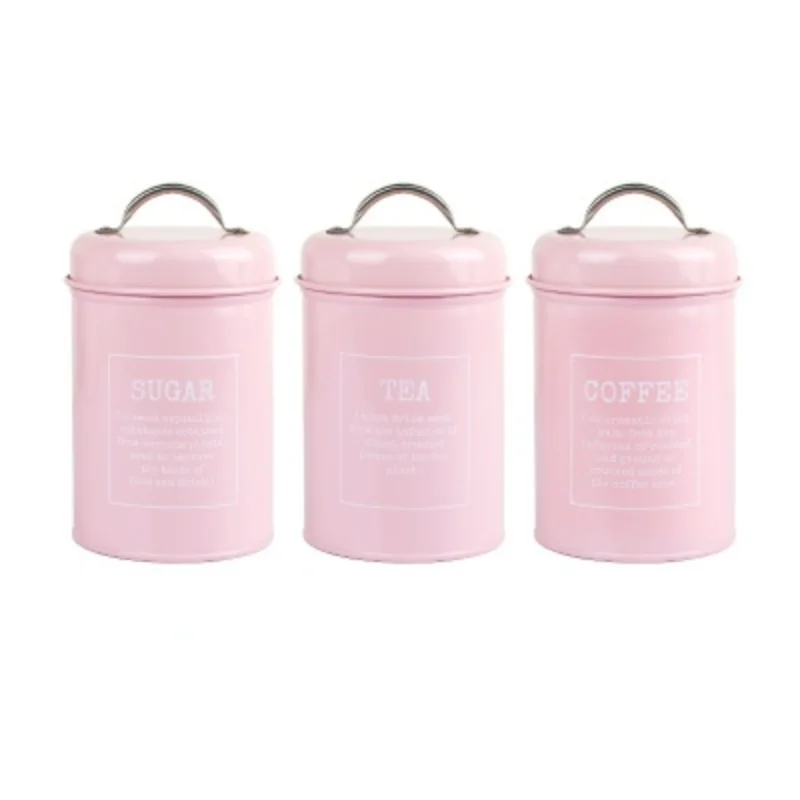 

Storage Tanks Steel Kitchen Utensils Multifunction Color Tea Coffee Sugar Square Box Case Househould Mason Candle Jars with Lid