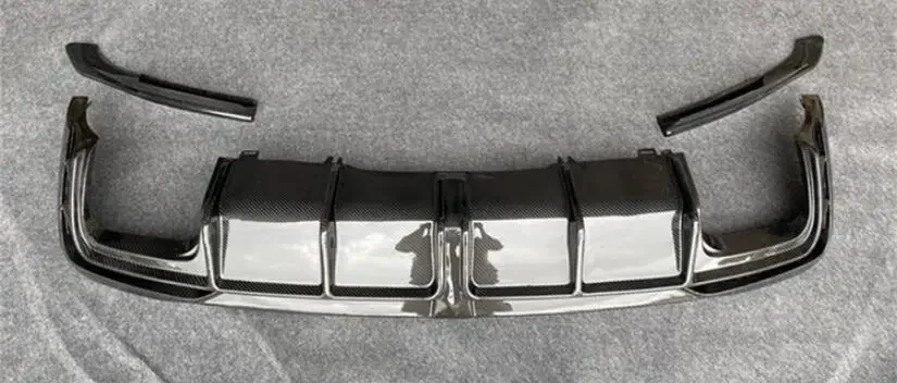 НАСТОЯЩИЙ УГАРНОЕ ВОЛОКНО ЗАДНИЙ БАМПЕР БАГАЖНИК ГУБ СПОЙЛЕР ДИФФЮСЕР ДЛЯ Audi A4 S4