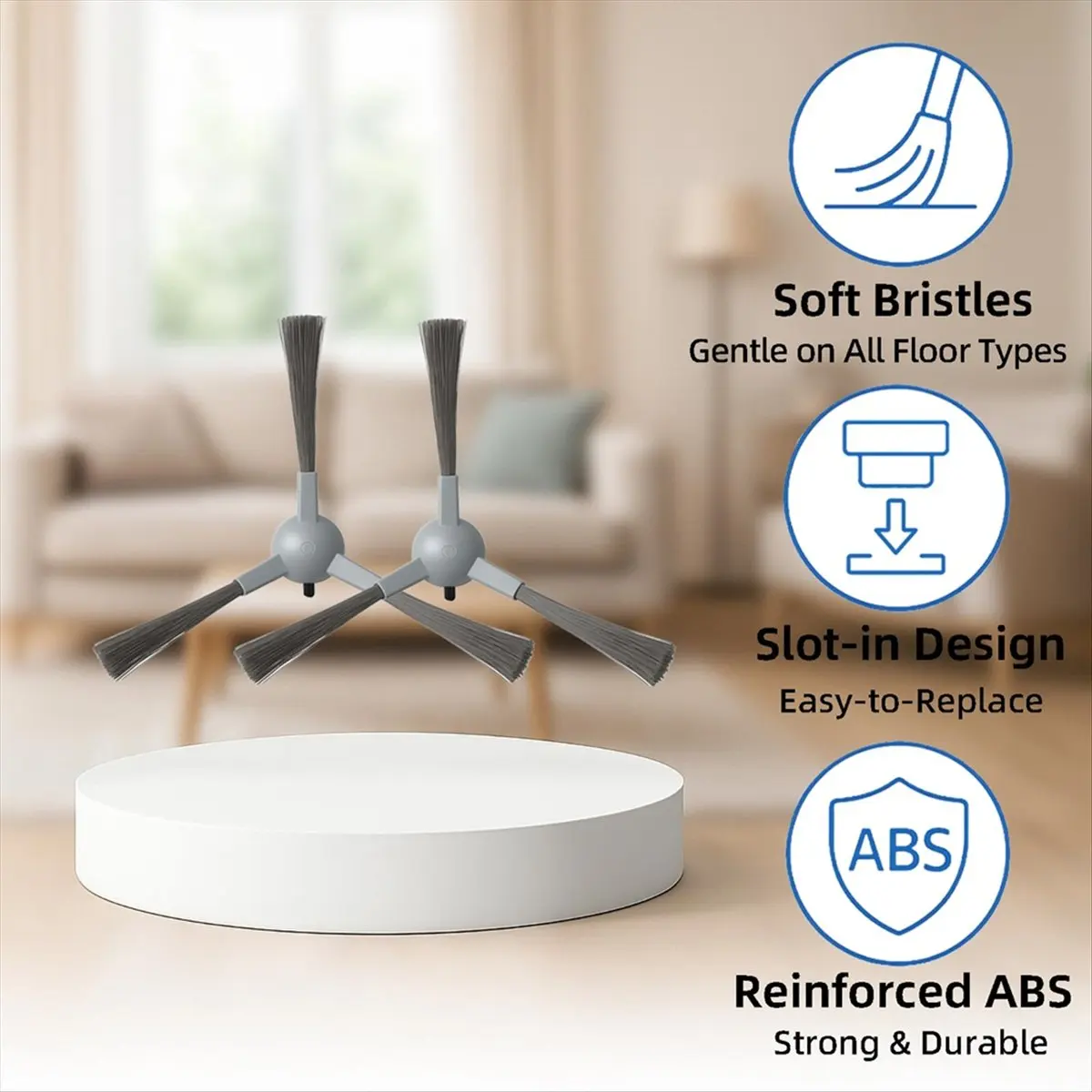Фото Комплект аксессуаров lillili для роботов-пылесосов ROPVACNIC S1, Tipdiy G90, Betboyles V75S, VIPSUN Z1, PrettyCare C2 №2