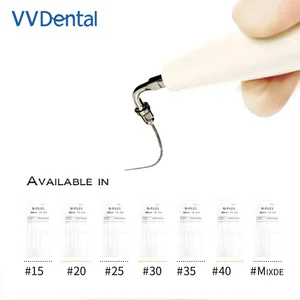 Чистящие файлы для корневого канала, стоматологические волнистые напильники, 6 шт., возвратно-поступательные большие первичные напильники, вращающиеся стоматологические эндонтические напильники, эндонтические