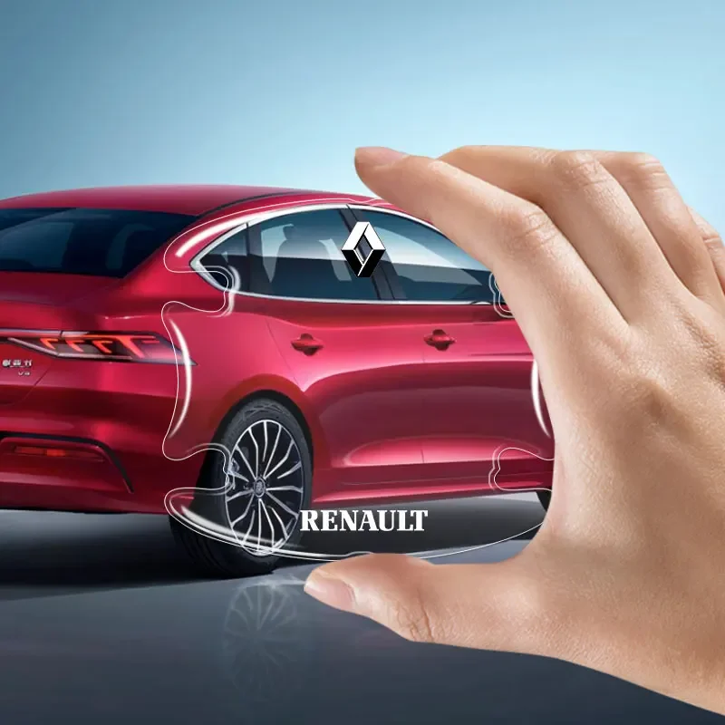 4 Шт. Прозрачные Защитные Колпачки Для Дверных Ручек Renault Clio Laguna Megane Duster Logan Captur -