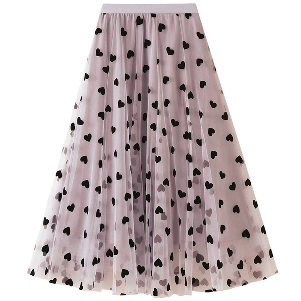 

Long Ballroom Dance Practice Wear Heart Pattern Ballroom Dance Skirt Women Ballroom Dance Competetion Dress