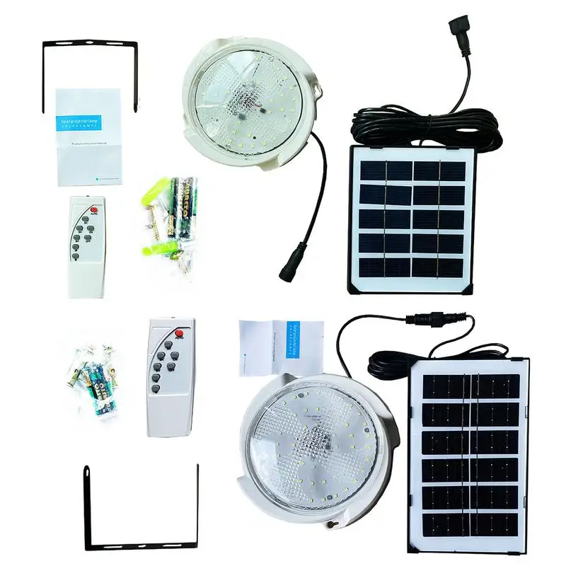 

Solar Ceiling Light Solar Powered Indoor Outdoor Pendant Shed Lights IP66 Waterproof Dusk to Dawn Barn Light with 5M Cord Remote