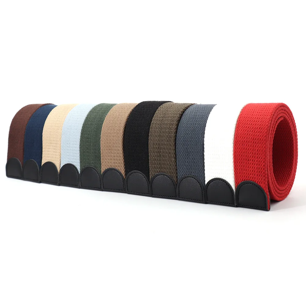 

Без пряжки, утолщенный и удлиненный холщовый ремень для студентов, мужской ремень для джинсов joker youth