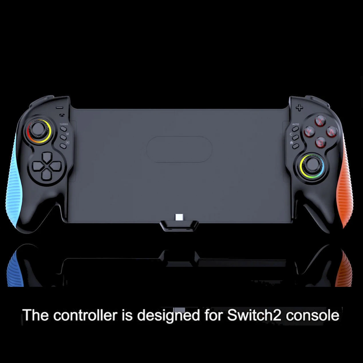 Фото Проводной игровой контроллер для Switch 2 – Aounion STK-7067 с джойстиком Hall, RGB-подсветкой, программированием макросов и хранилищем для игровых карт №2