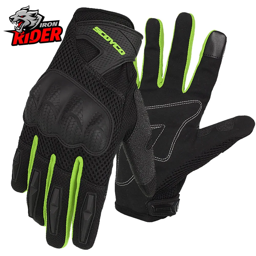 

SCOYCO Motorcycle Gloves Summer Mesh Breathable Motorcycle Gloves Full Off-road Moto Racing Gloves New Men's Motocross Gloves