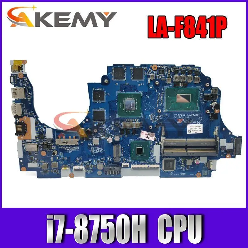 

For HP PAVILION 15-CX Laptop Motherboard L20302-601 DPK54 LA-F841P Laptop motherboard i7-8750H CPU GTX1050TI 100% TESTED