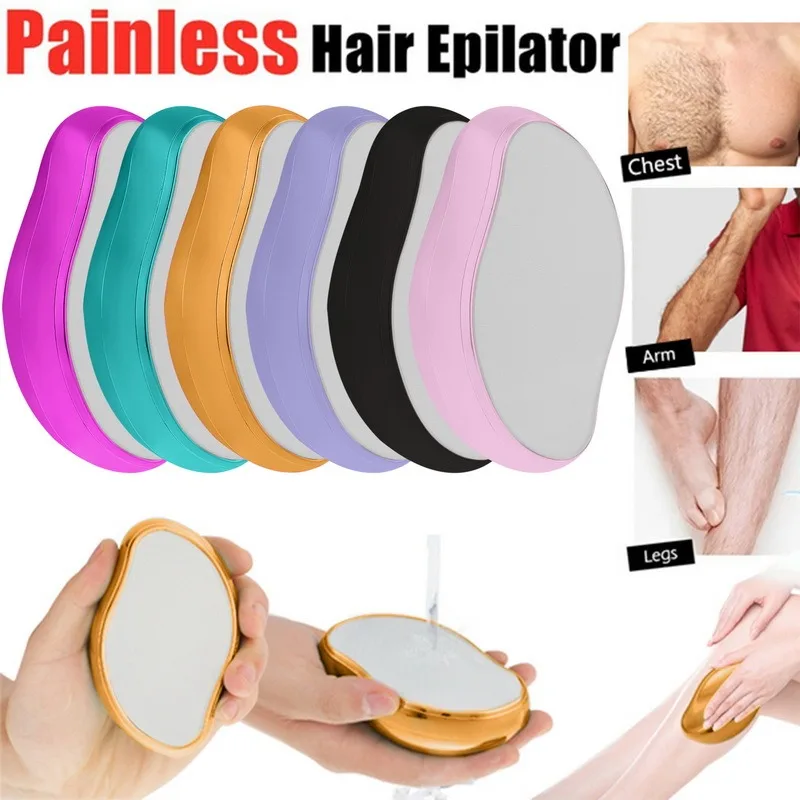 

Reusable Crystal Hair Eraser Physical Bleame Hair Removal Tool Painless Safe Epilator Body Hair Remover Depilation Glass Shaver