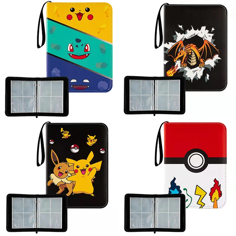 

Альбом для карт Pokemon 4 Карманный на 50 страниц, мультяшная Аниме игровая карта EX GX, папка-держатель для коллекционеров, Список загруженных, кру...
