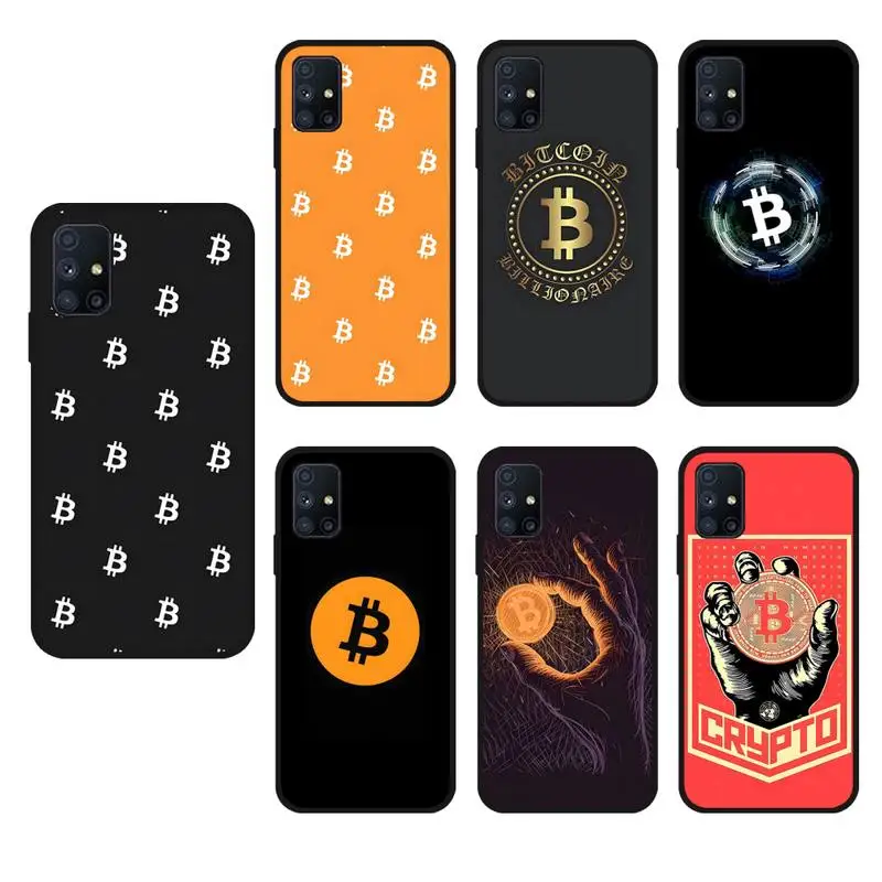 

Currency Bitcoin BTC Phone Case for Samsung S5 S6 Edge S22 Ultra Plus 5g M10 M11 M20 M21 M30 M31 M51 S Prime Fundas Shell Cover