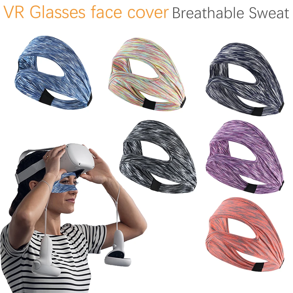

VR Glasses Eye Mask Cover Breathable Sweat Band for Oculus Quest 2 Accessories Ventilation Facial Interface Face Pad