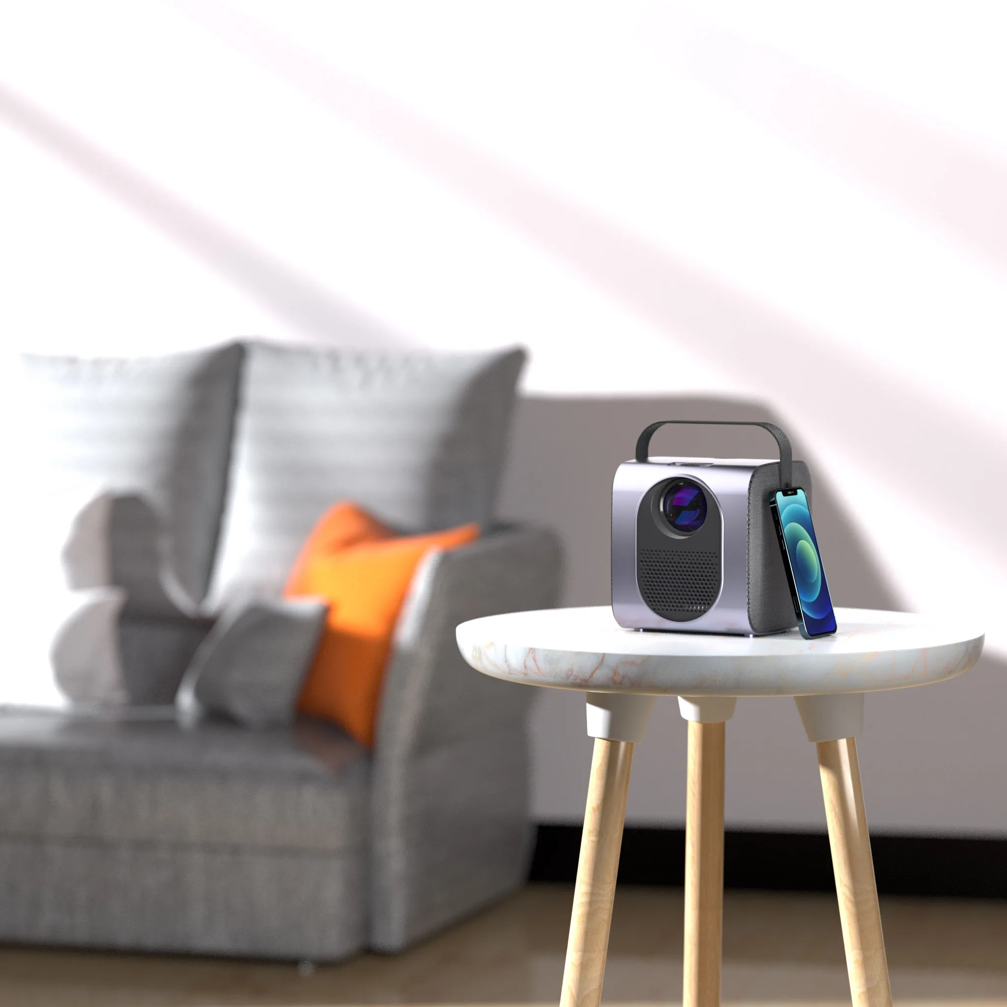 Бесплатная доставка новый ЖК-проектор Sky Fly Xming Q1 светодиодный 1080P HD встроенный