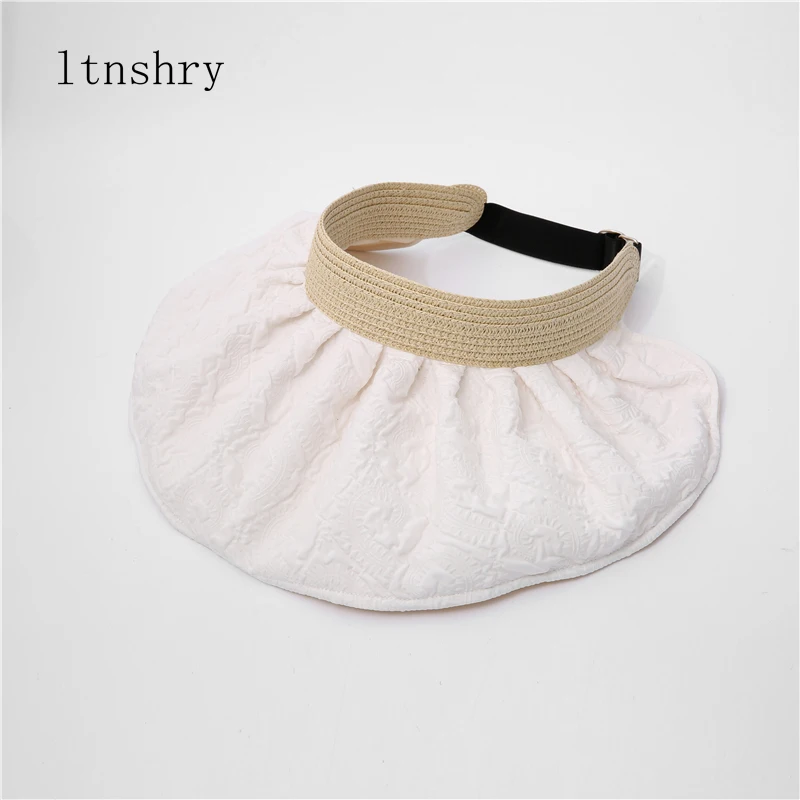 

Шляпа Женская Солнцезащитная в форме ракушки, Соломенная Панама от солнца, Пляжная шапка, лето