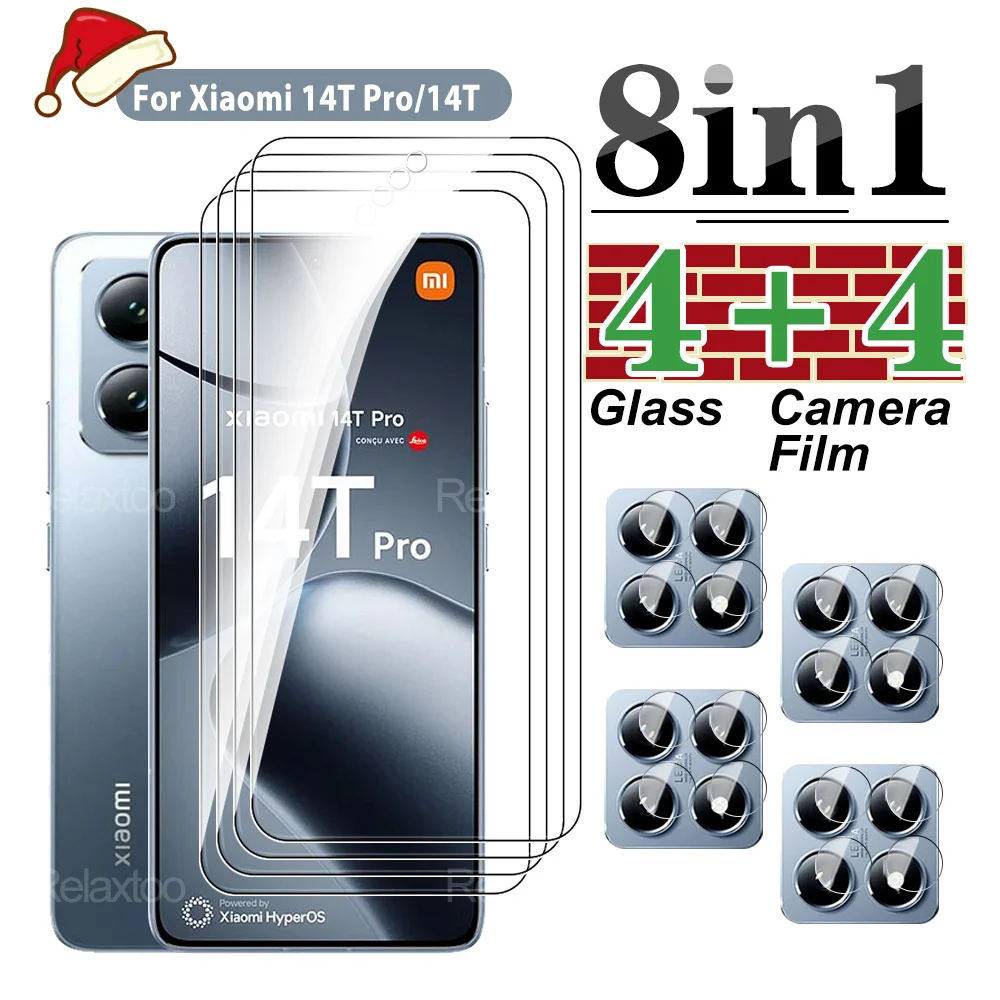 Пленка для камеры 8в1 Xiaomi Mi 14T 13T 12T 11T 10T 9T Pro Защитная пленка экрана Xiaomi14T Mi14TPro 13TPro Mi13T