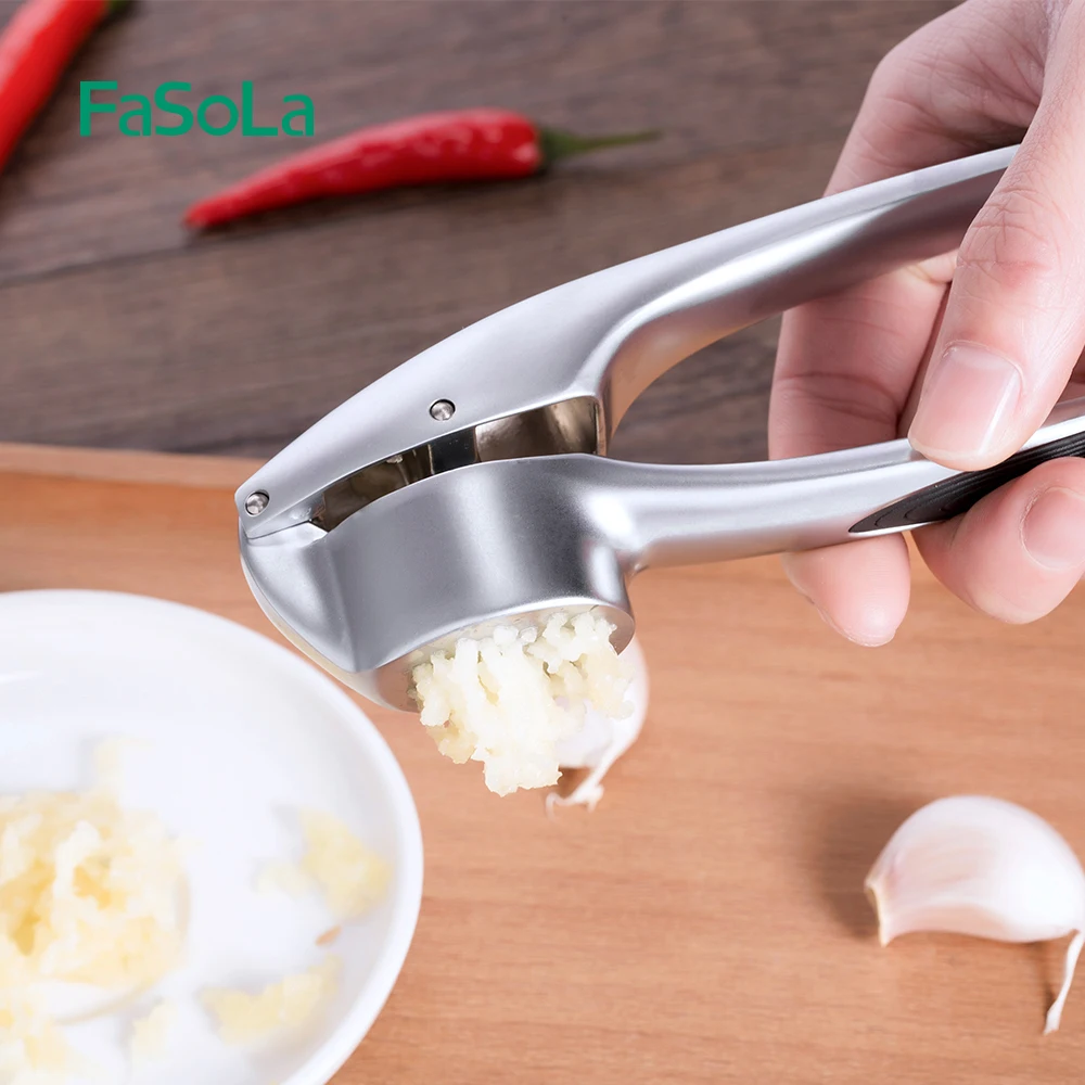 

Waterproof Washable Garlic Press Crushers Cooking Accessories Squeezer Silver Masher Mincer Silver Standard Model
