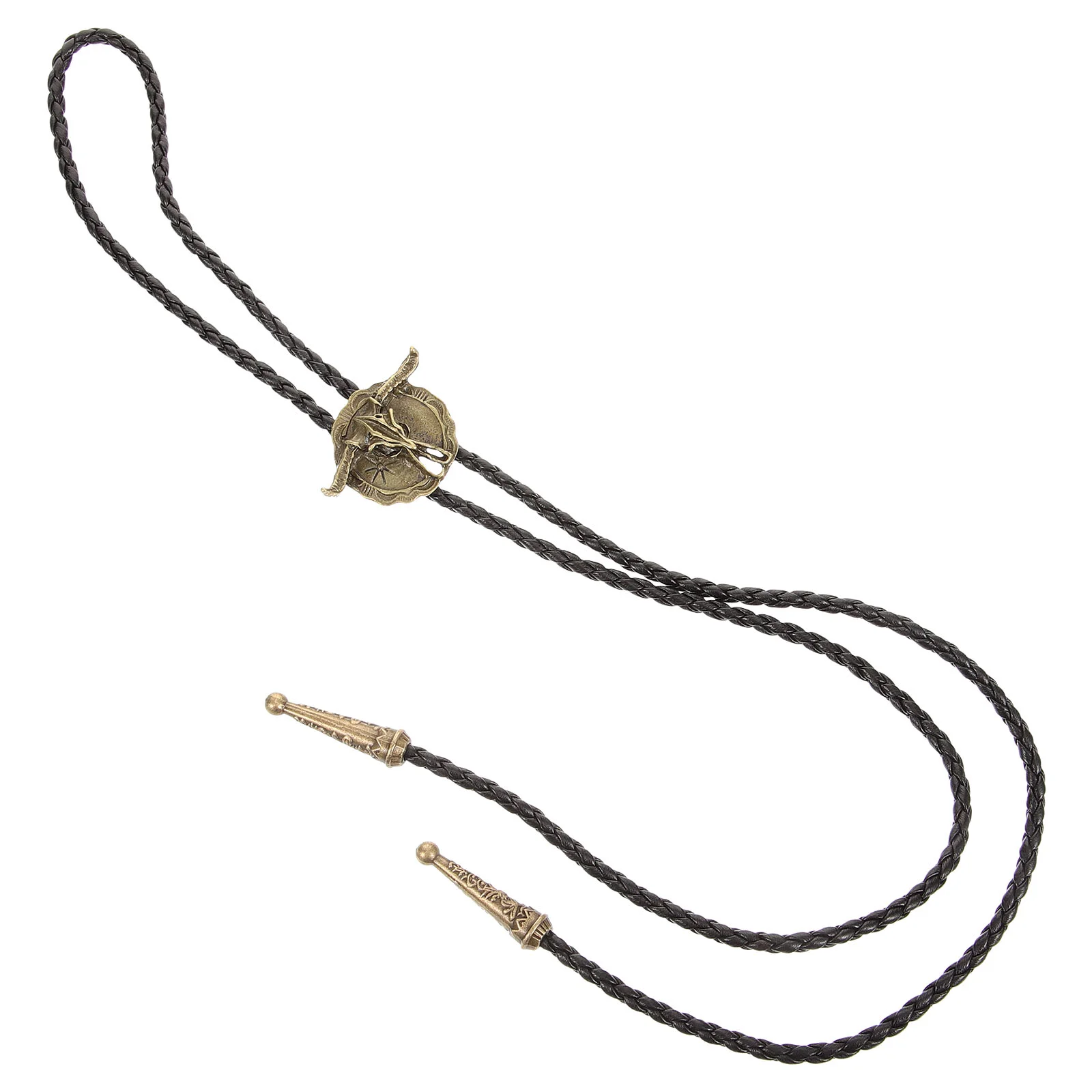 

Accessories Men Tie Three-dimensional Necklace Chain Pu Rope Necktie
