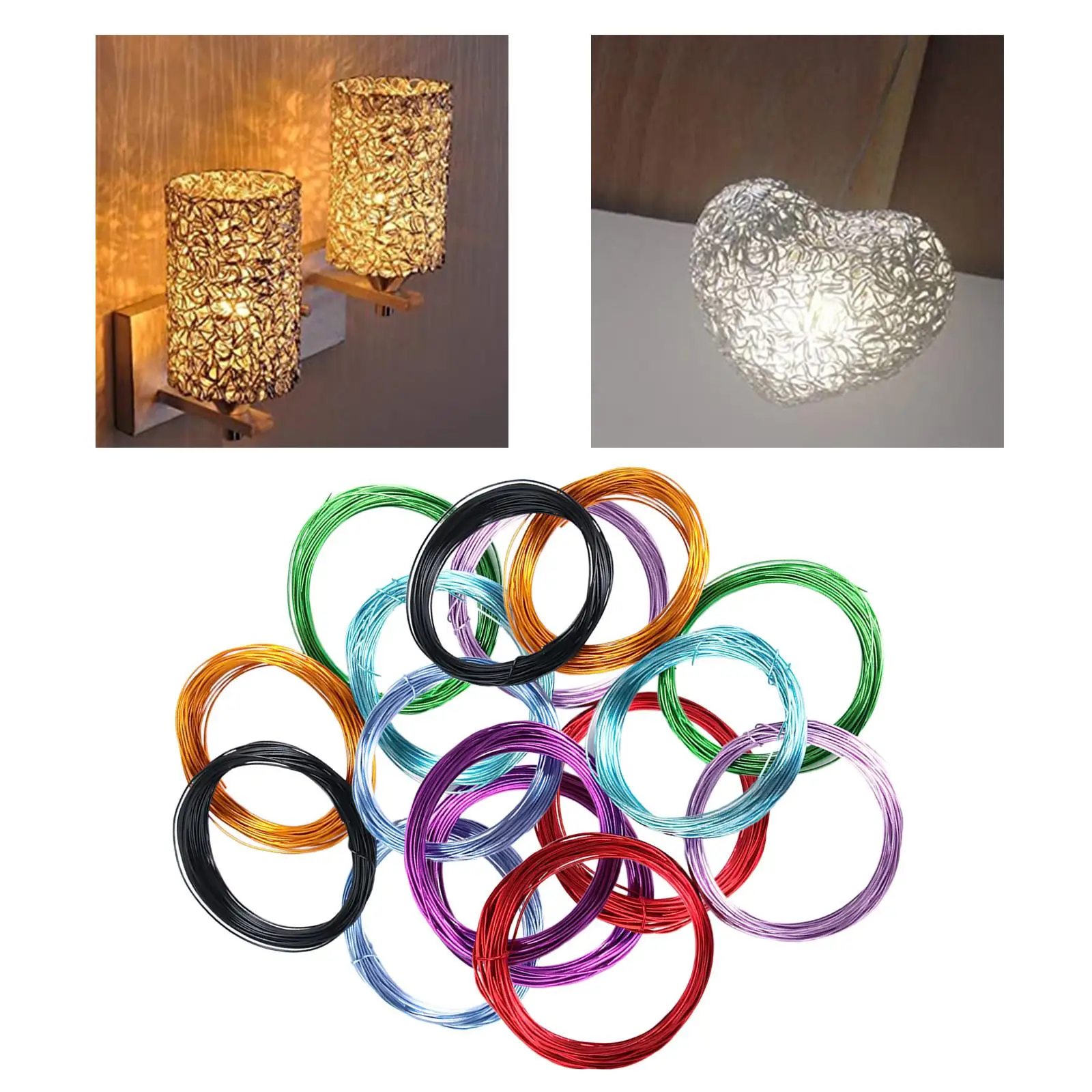 

24Pcs 32.81Ft Aluminum Wire Artistic Bendable String Metal Armature for Beading Sculpting Earring Jewelry Making DIY Crafts