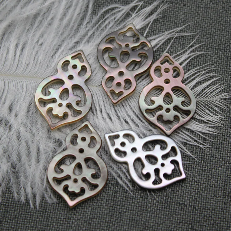 Популярные Подвески в виде тыквы из натуральной пресноводной ракушки 16x25 мм