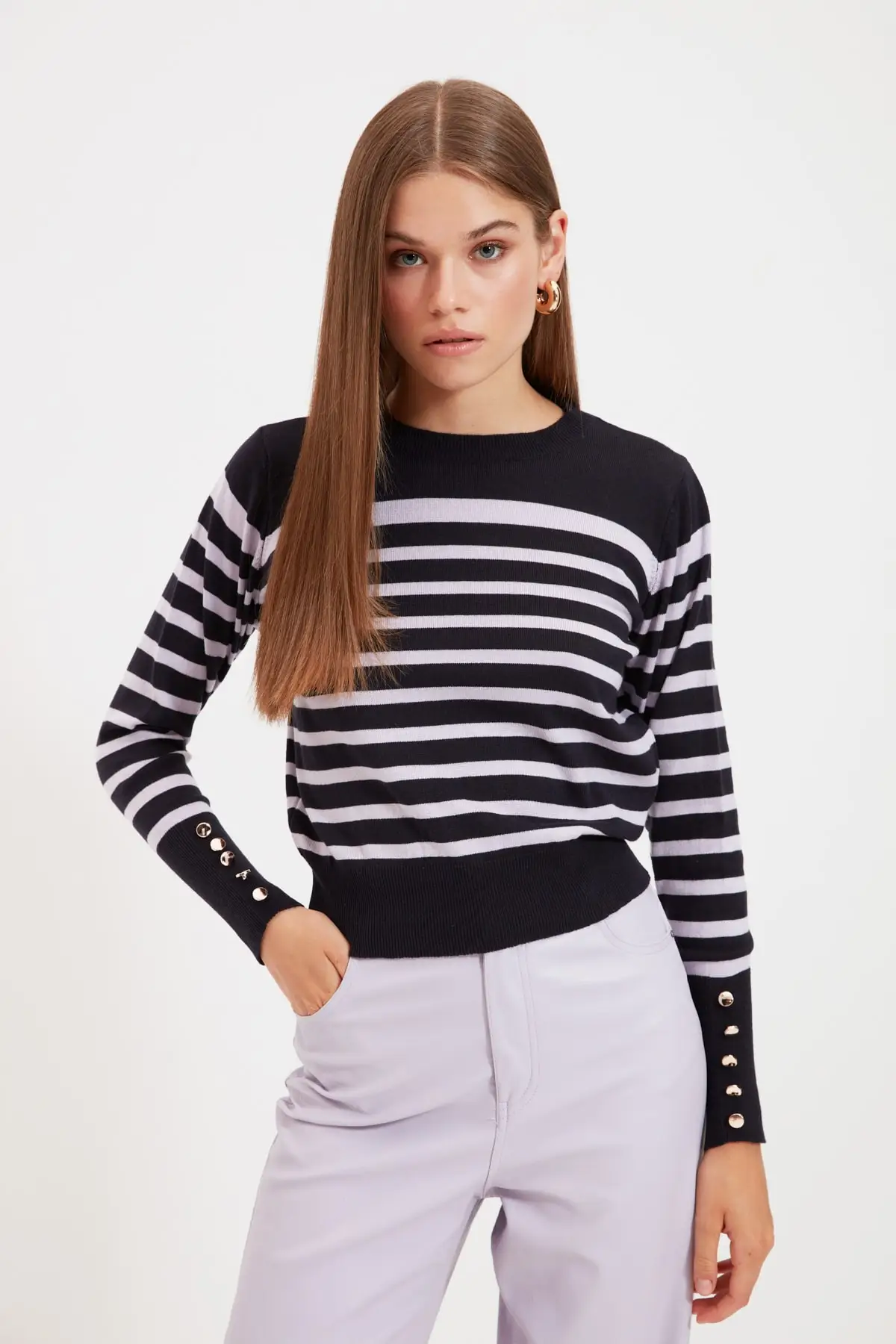 

Trendyol Striped Knitwear Sweater TWOAW22KZ0897