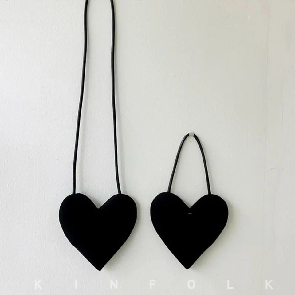 

Solid Color PU Leather Women Crossbody Bag Fashion Heart-shaped Ladies Mini Shoulder Bags Female Simple Portable Purse Handbags