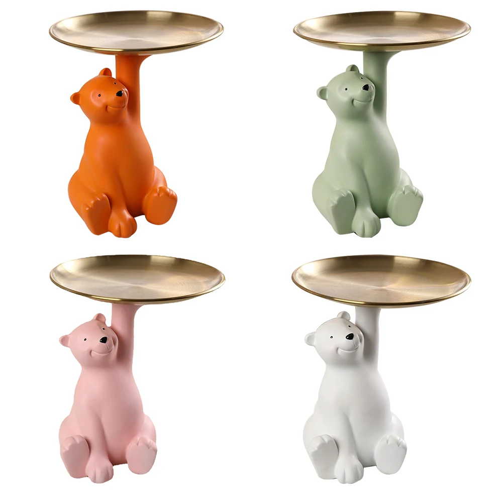 

Белый поднос для хранения, декоративная фигурка в скандинавском стиле, поднос для хранения в гостиную, столик, поднос для ключей и закусок, Д...