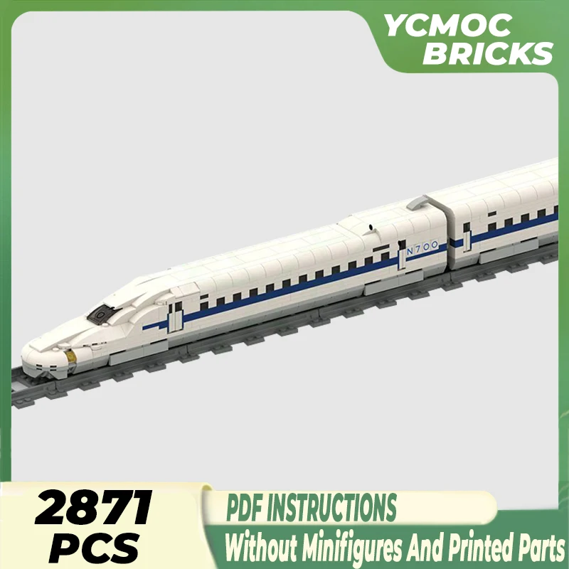 

Technical Moc Bricks Car Model Shinkansen N700 Bullet Train Modular Building Blocks Gifts Toys For Children DIY Sets Assembling