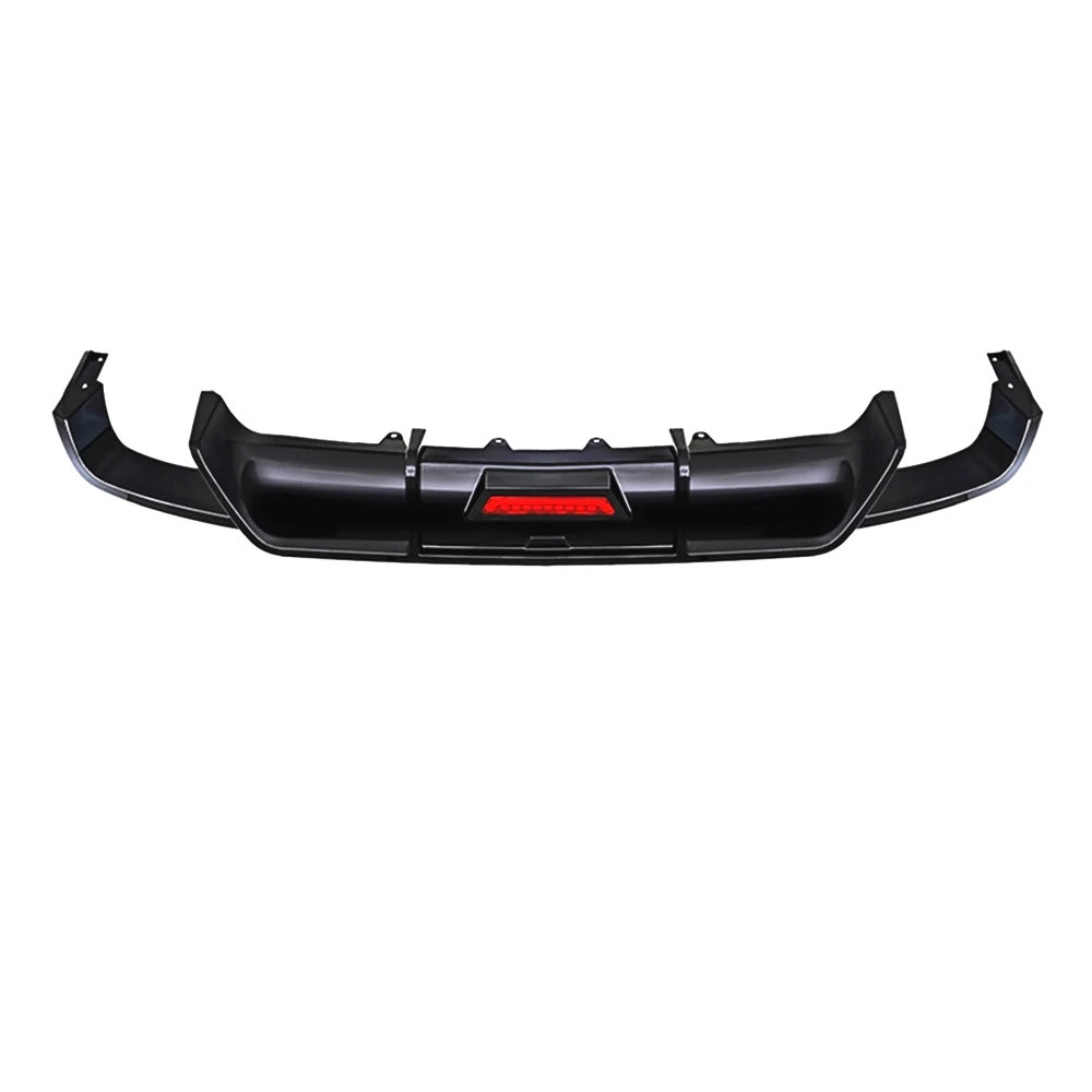 

Для Toyota Camry 8th Sport SE XSE 2018-2023 задний бампер, диффузор, блеск для губ, черный/углеродное волокно, разделитель багажника, спойлер, пластина