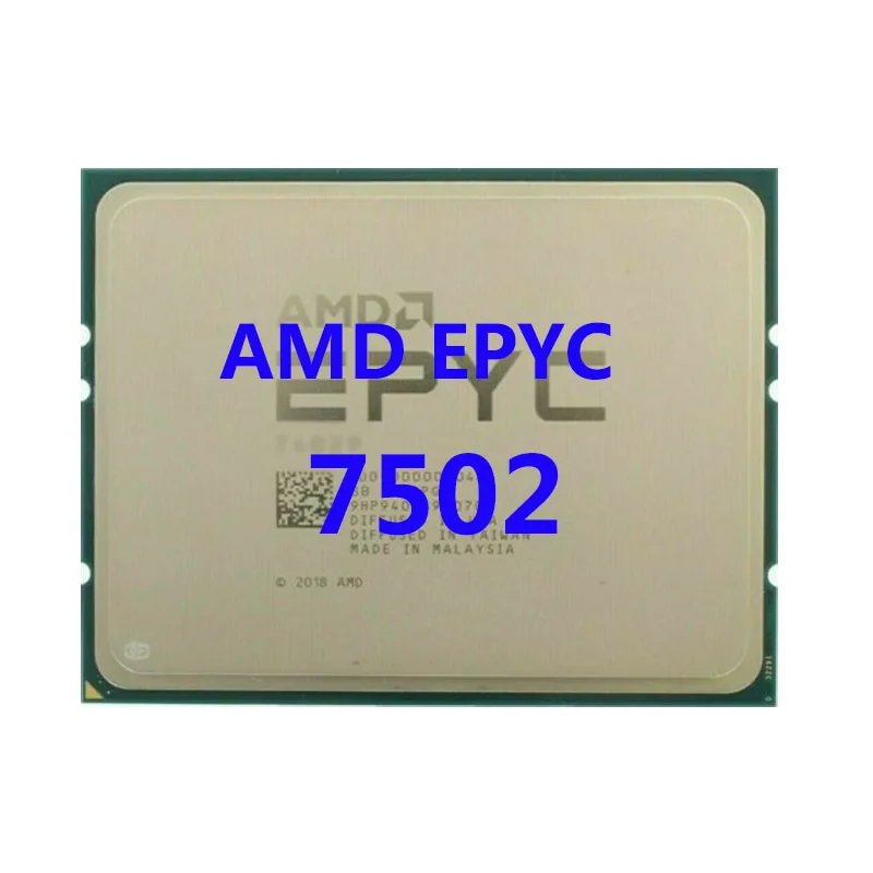 

AMD EPYC 7502 CPU 2.5GHZ 32C/64T 64M cache 180W DDR4-2666V Socket sp3 Processor for LGA4094 Motherboard