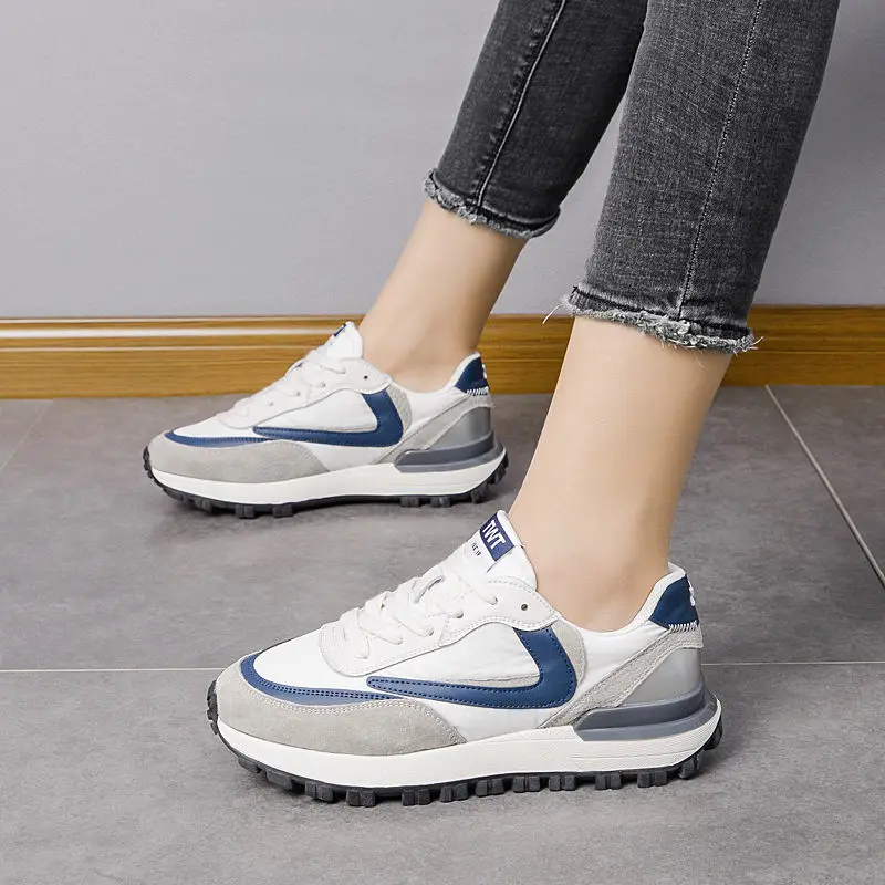 Женские кожаные туфли Cortez белые повседневные спортивные из натуральной мягкой