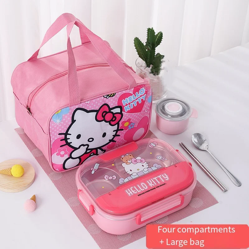 Sanrio Kuromi Studen мультяшный ланч-бокс портативный ланч-бокс с четырьмя сетками и пятью сетками большой емкости с мультяшной изоляцией ланч-бокс25 (art.: 3920d30bb8958) - 3920d30bb8958