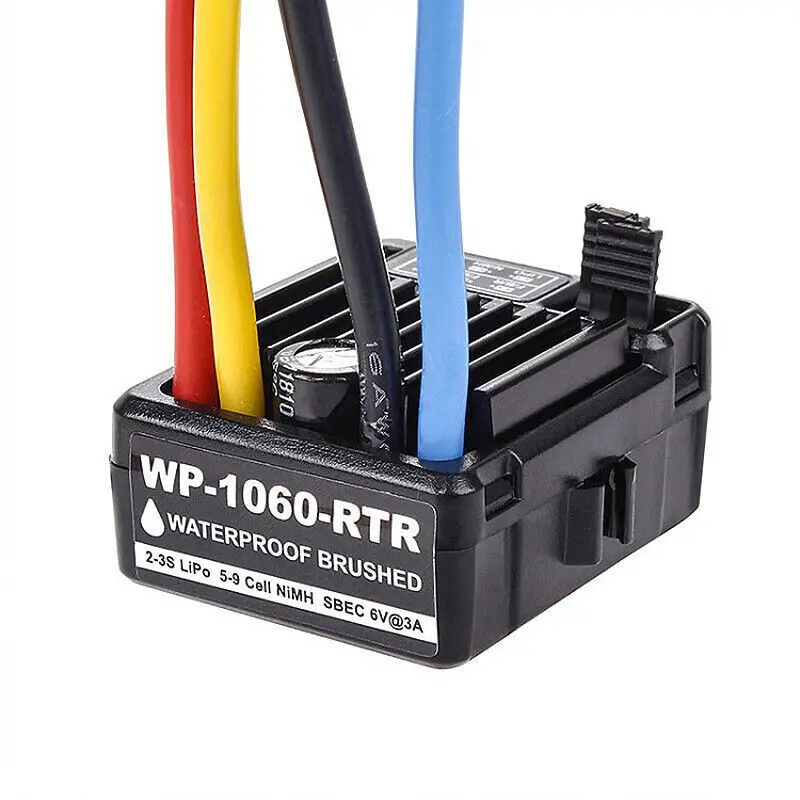 

HobbyWing 60A Waterproof ESC Brushed Brush Speed Controller RC Car Truck Boat