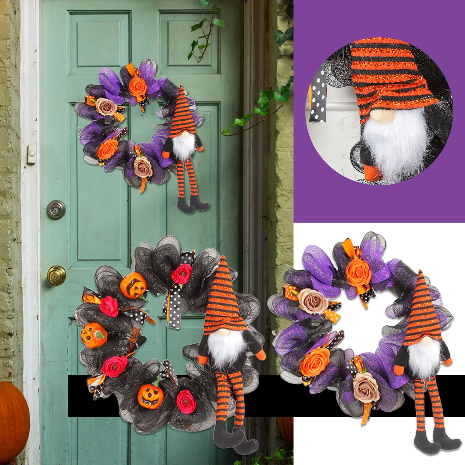 

Fall Wreathes Wall Decor Decor Door Garland Garland Window Wreath Hanging Front Wedding Party Home Decorative Wreath