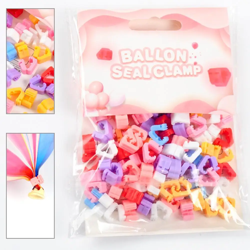 

Party Balloon Clip 100pcs Wedding Accessories Air Balloons Christmas Colourful Decor Decoration Engagement Events