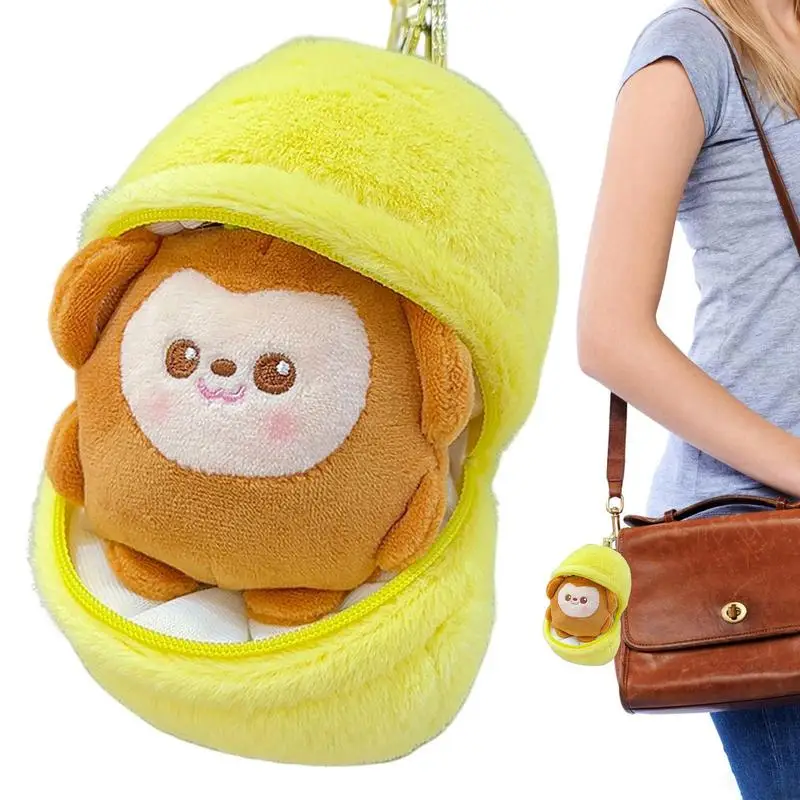 

Плюшевый брелок в виде животного, красочная подвеска в виде сумки, искусственная подвеска, брелок для ключей, украшения, новый год