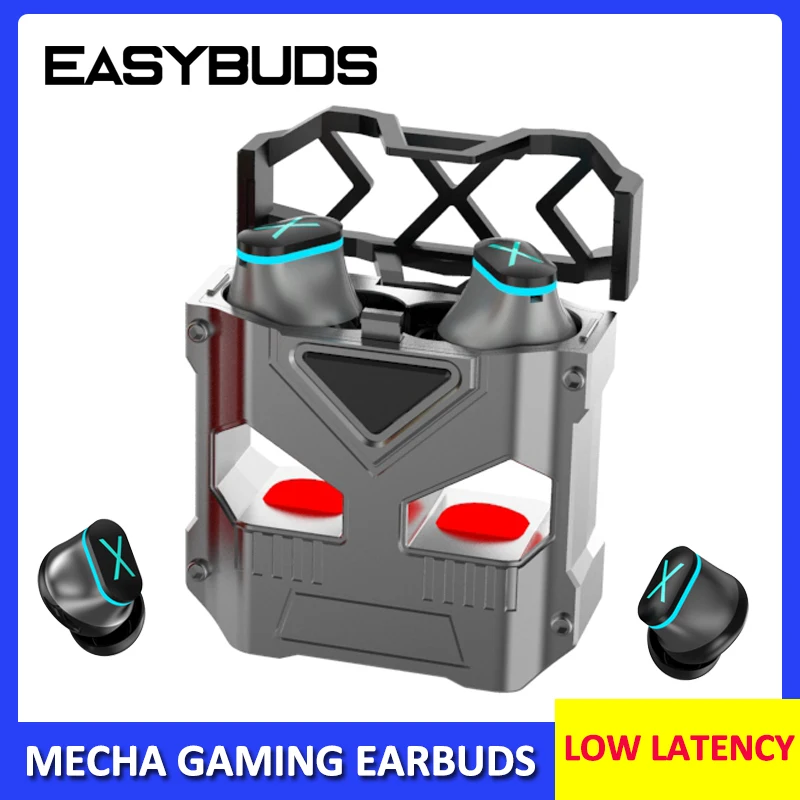 Наушники-вкладыши EASYBUDS с поддержкой Bluetooth, шумоподавление, стиль Mecha, беспроводные Игровые наушники для электронных видов спорта