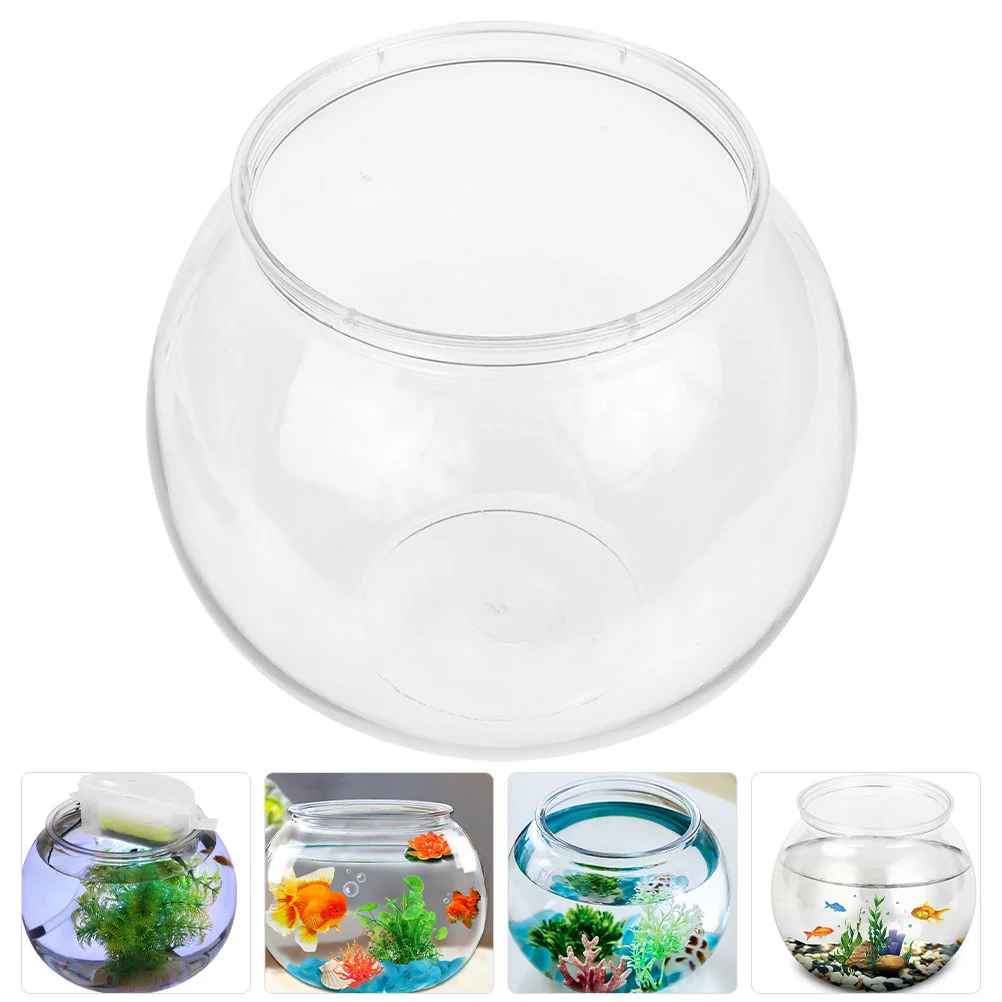 

Fish Tank Bowl Glass Bettaaquariumterrarium Bowls Pot Portable Hydroponic Small Bubble Clear Transparent Globe Flower Planter